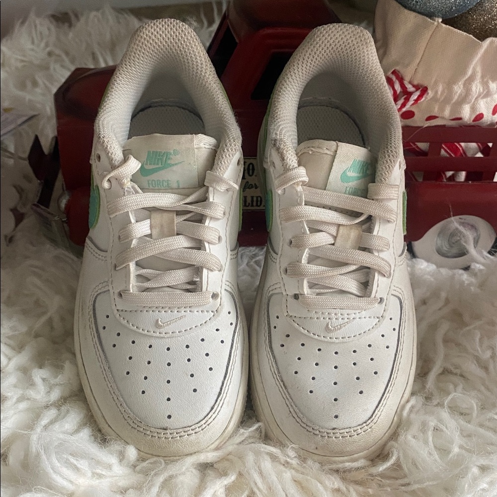 Air force 1 White and teal - Picture 2 of 4